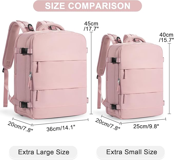Large Travel Backpack for Women Airline Approved Carry on Backpack for Airplanes Mochila De Viaje Personal Item Travel Bag Spirit Airlines Personal Item Bag 18x14x8 Backpack for Traveling on Airplane