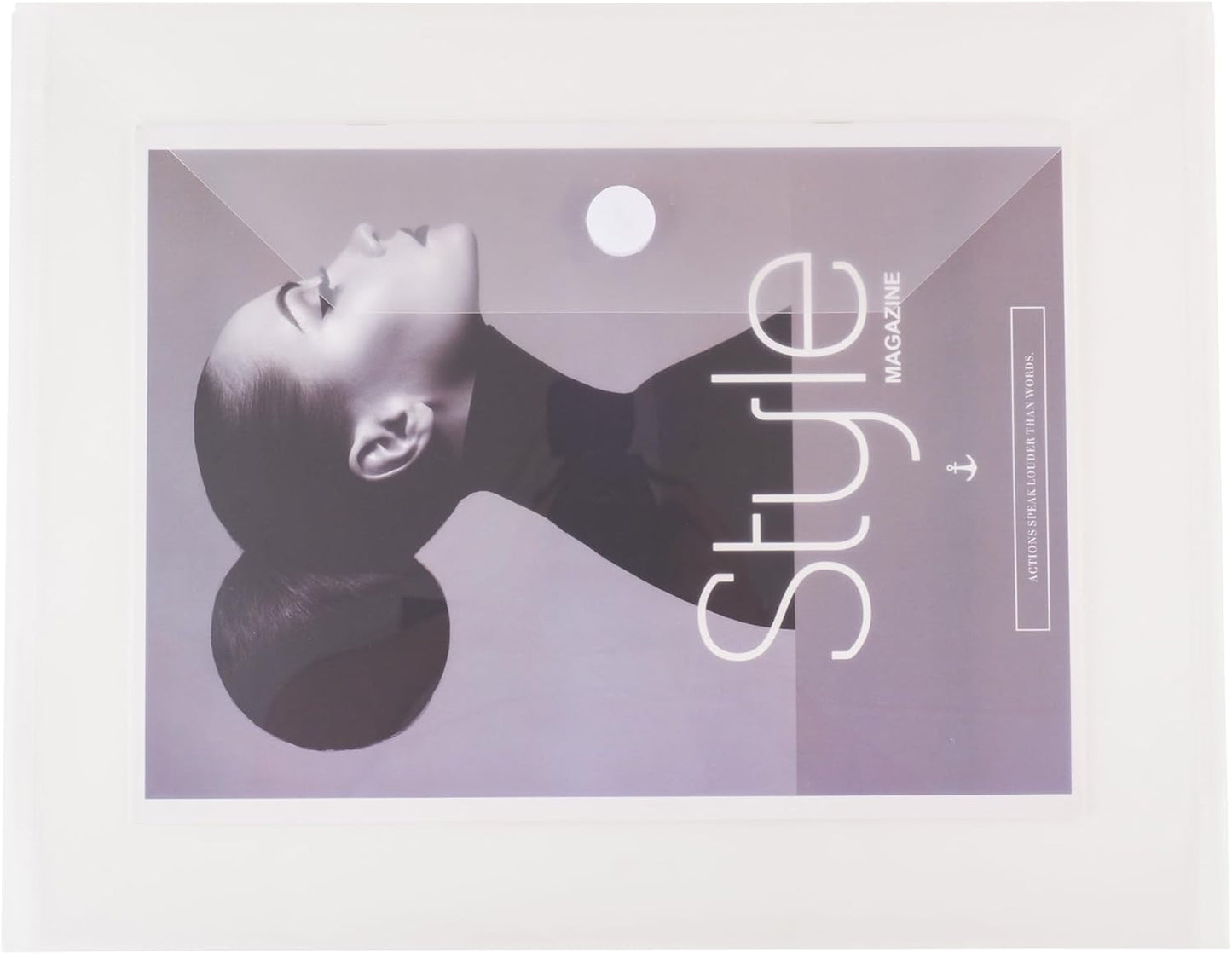 11 x 14 Large Clear Plastic Envelopes Document File Storage Holder 20 Pack Hook Loop Closure