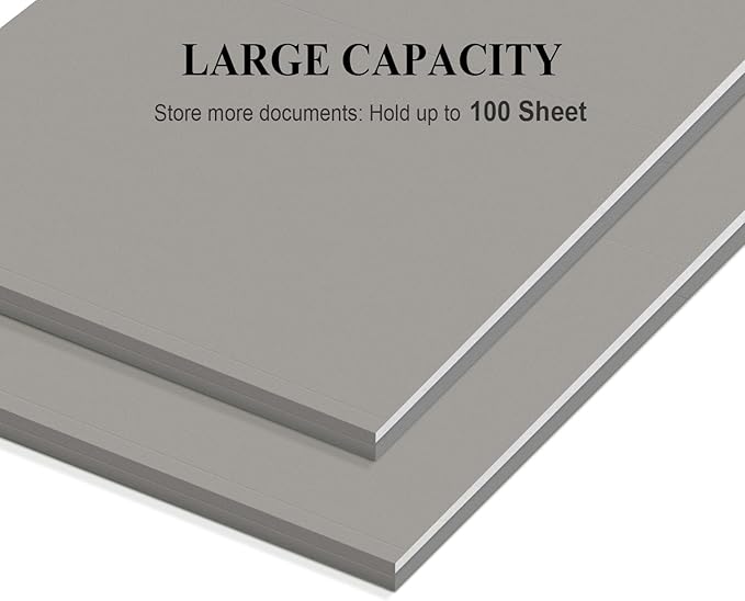 ViVin Hanging File Folders, 1/5-Cut Adjustable Tabs with 24 Per Box, 24 Pack Letter Size Hanging File Folders, Designed for Office Home School Filing Cabinet(Gray)