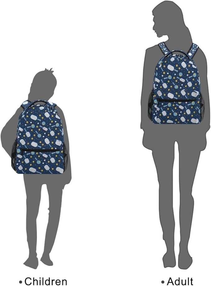Pickleball Backpack for School Student Laptop Travel School Bag for Boys Girls Daypack