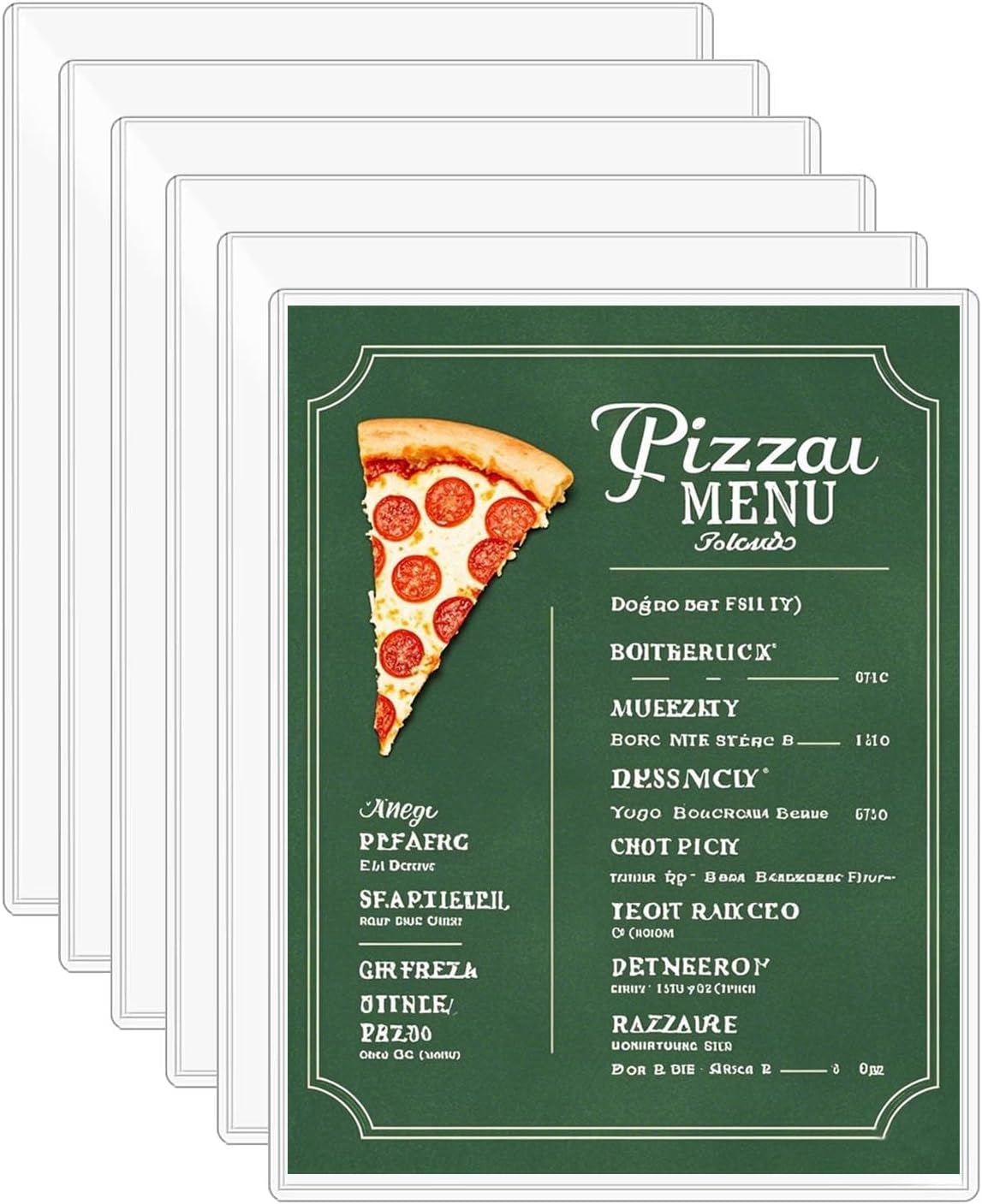 6-Pack 8.5" x 11" Rigid Print Protectors, Transparent Hard Plastic Page Sheet Protectors, Clear Plastic Sleeves for Paper Photo Poster, Protective Covers for Document Certificates