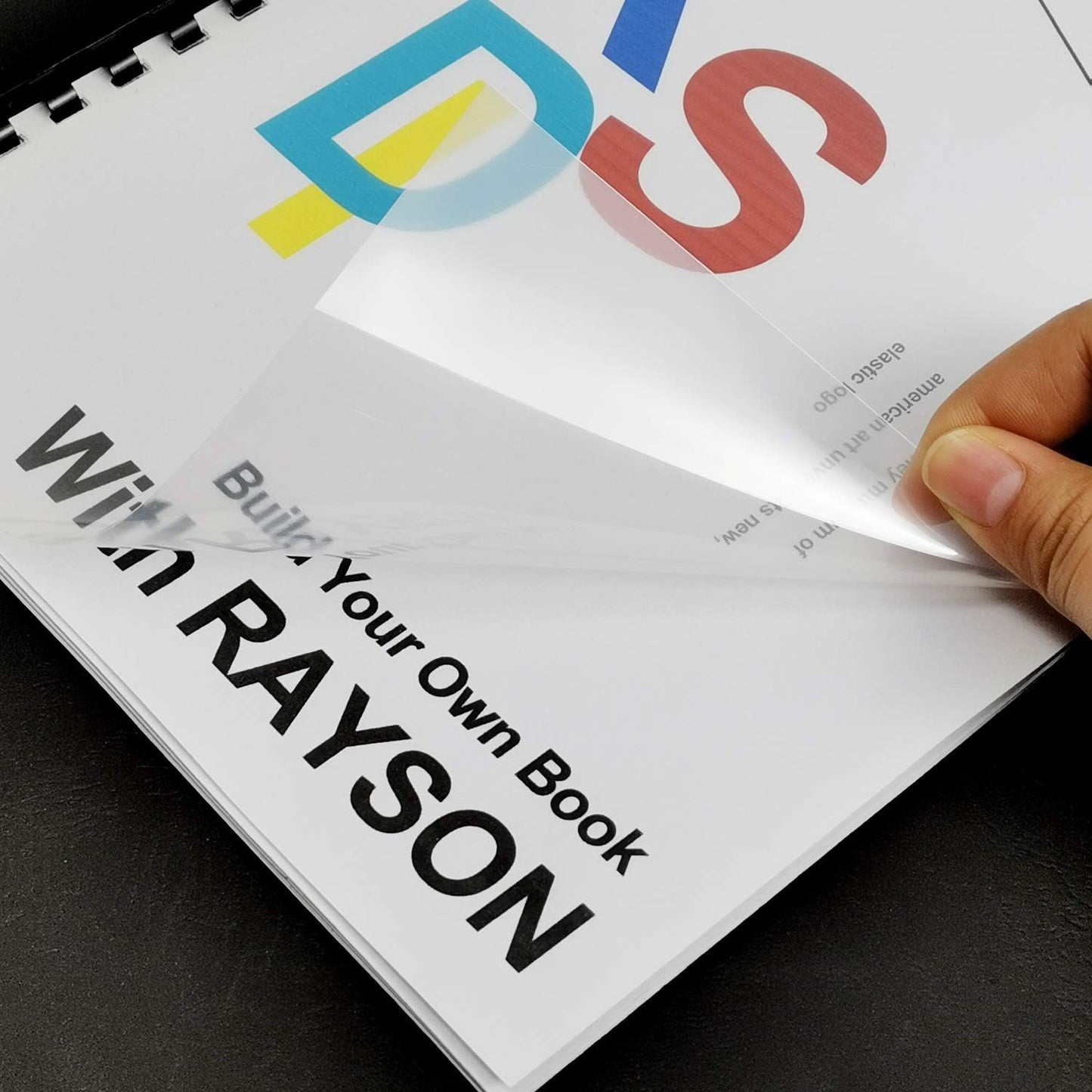 Rayson Clear Binding Cover - 15 mil Polypropylene, 8-1/2 × 11 inches, Durable Un-Punched Plastic Presentation Covers, 50-Pack (PP450C)