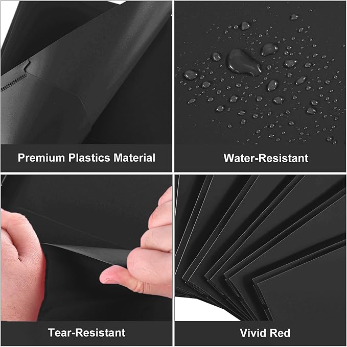 SUIN Plastic Project-Folders with 2 Pockets & 3 Prong, Bulk Pack Project File-Folder for US Letter Size Papers, Ideal for School & Office, Assorted Pastel Colors (Black)