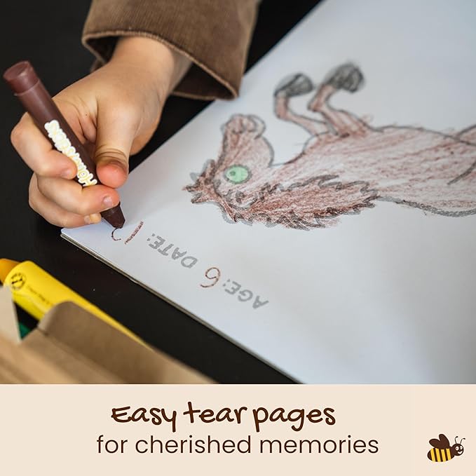 Honeysticks My First Coloring Book for Toddlers 1-3, Large Cute and Simple Images, 40 Pages, Fun and Educational Preschool Coloring Book for Kids Ages 2-4