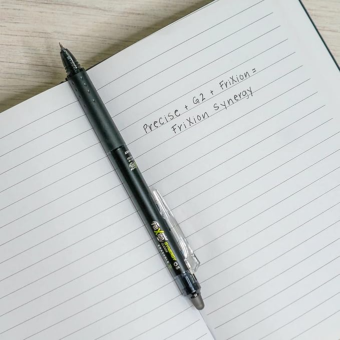 Pilot, FriXion Synergy Clicker Erasable, Refillable, Retractable Gel Ink Pens, Extra Fine Point 0.5 mm, Pack of 10, Assorted Colors