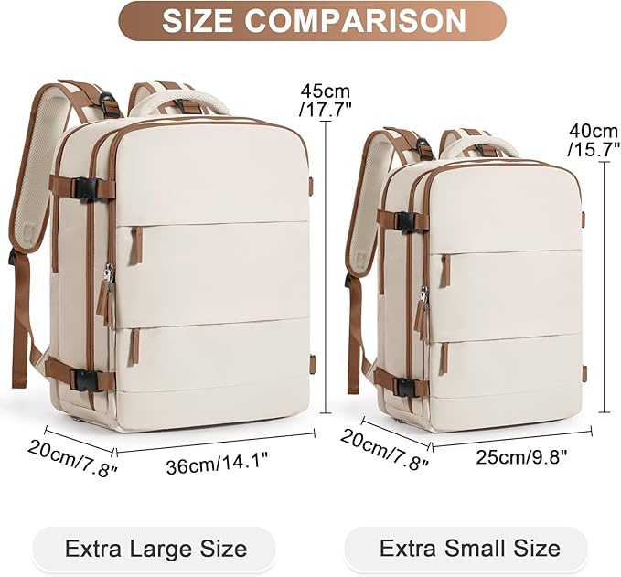 coofay Extra Large Travel Backpack Carry on Flight Approved Mochila De Viaje Personal Item Backpack for Airlines Frontier Airlines Personal Item Bag Backpack for Travel Backpacks for Men Women