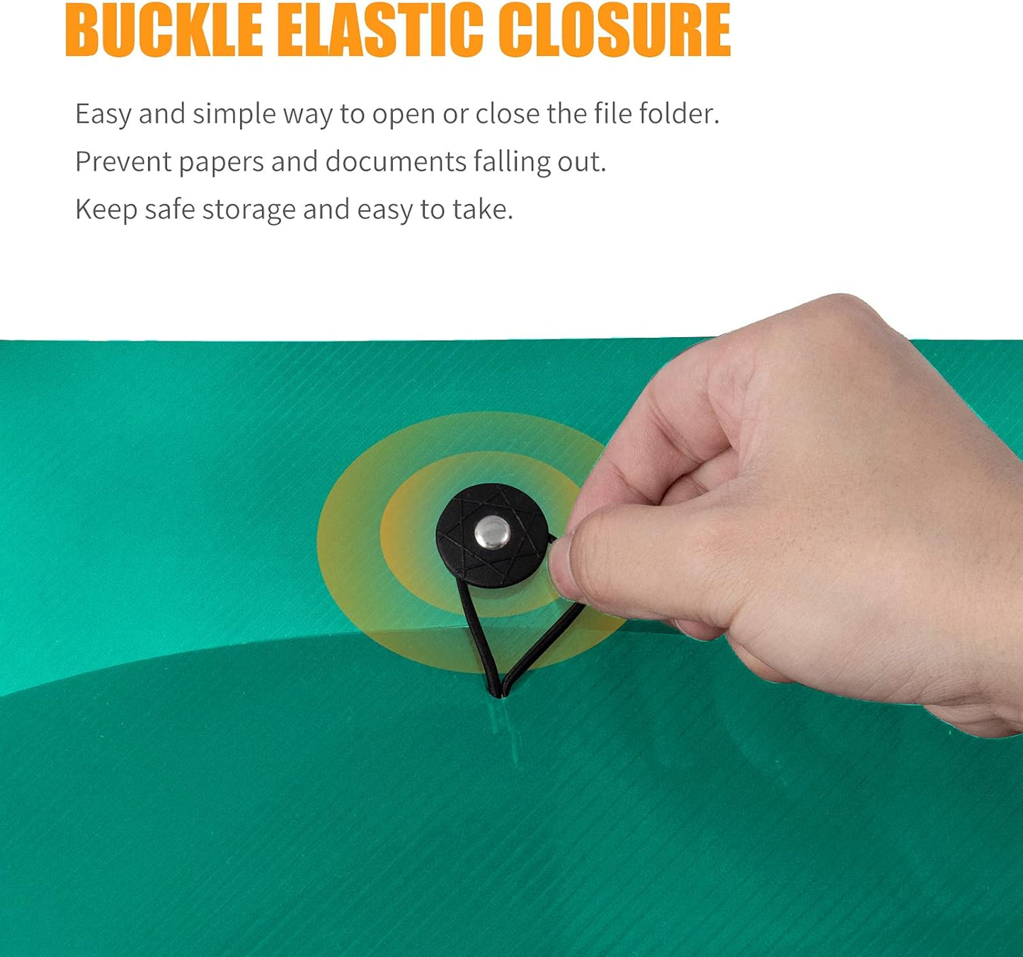 5 Pack 7 Pocket Expanding File Folder with Colored Tabs, A4 Letter Size Accordian File Paper Document Folder Organizer Bill/Paper/Document/Receipt Folders for Office Home Paperwork, Color