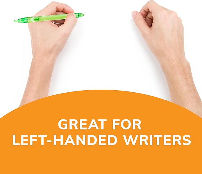 BIC Gelocity Quick Dry Gel Pens with Vivid colors and Smooth Writing, 0.7 mm Medium Point, 12-Count in Assorted Ink