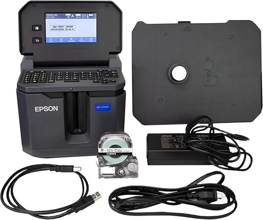 LABELWORKS Epson LW-Z5010PX Industrial Label Maker - Complete Printer Kit with Accessories, PX 147' Bulk Label Rolls, Desktop Printer