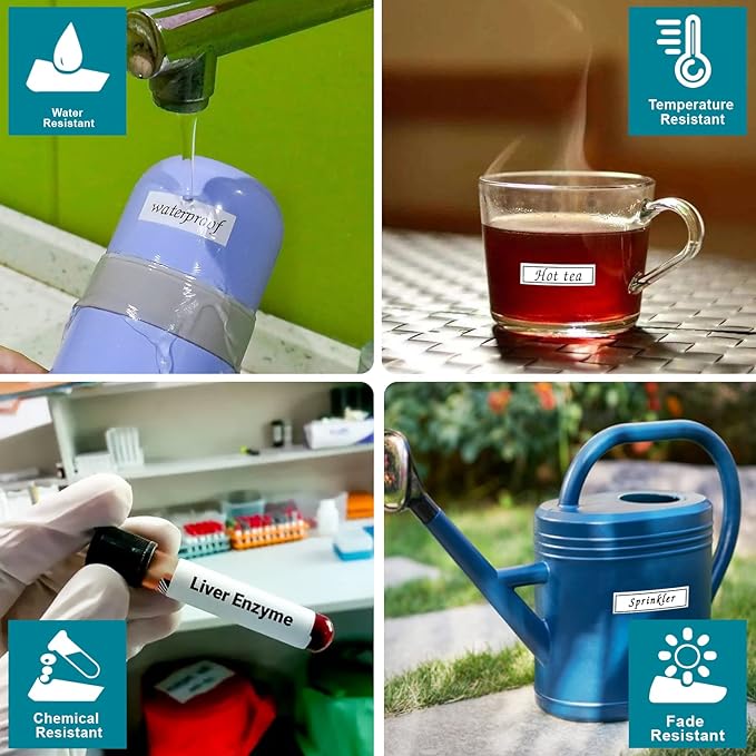 BOYEEZON 10Pack P Touch Tape 12mm 0.47 White Replacement for Brother TZ Tape TZe-231 Laminated White Label Maker Refills Compatible with Brother P Touch PTH110 PT-D200 PTD600 PTD220 Label Maker