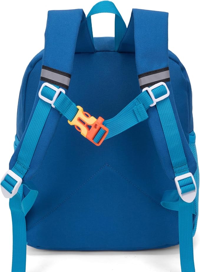 HawLander Little Kids Backpack for Boys Toddler School Bag Fits 3 to 6 years old, 15 inch, Blue