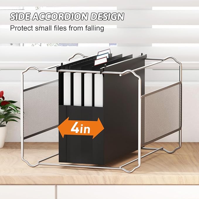 Plastic Extra Capacity Hanging File Folders,6 Pack Heavy Duty 4" Expanding Pocket with Movable Dividers,Large Hanging Folders,Letter Size Filing Cabinet,Adjustable Tabs,for Bulky Files,Colorful