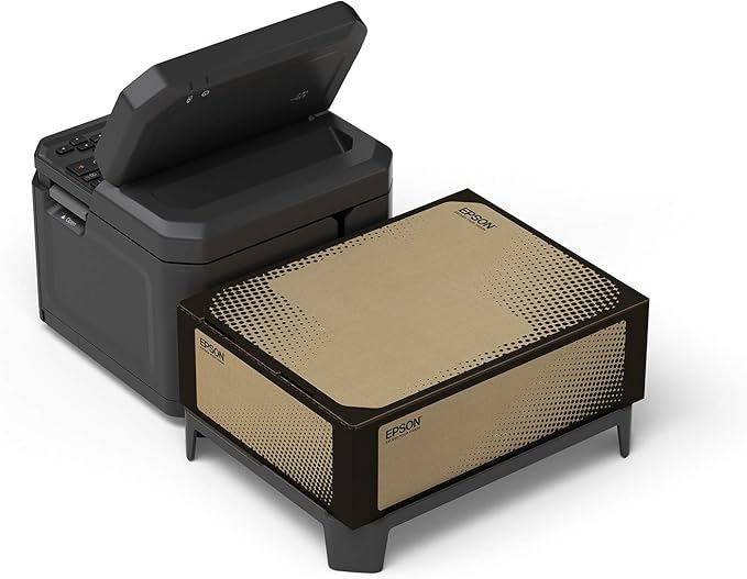 LABELWORKS Epson LW-Z5010PX-B Industrial Label Maker and Bonus Bulk 1" Black on White Vinyl Tape - Complete Printer Kit with Accessories, Bulk Label Roll B224VTBWPX, Desktop Printer