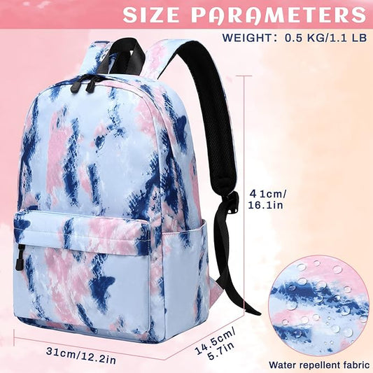 Lohol Galaxy Backpack for School Travel, Lightweight BookBag for Girls Kids