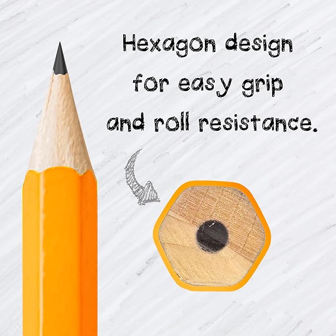 Darice Wood-Cased Pencils, 576pc Bulk Pre-sharpened #2 HB Pencils with Eraser for Classroom Back to School Supplies, 12 x 48 Pack