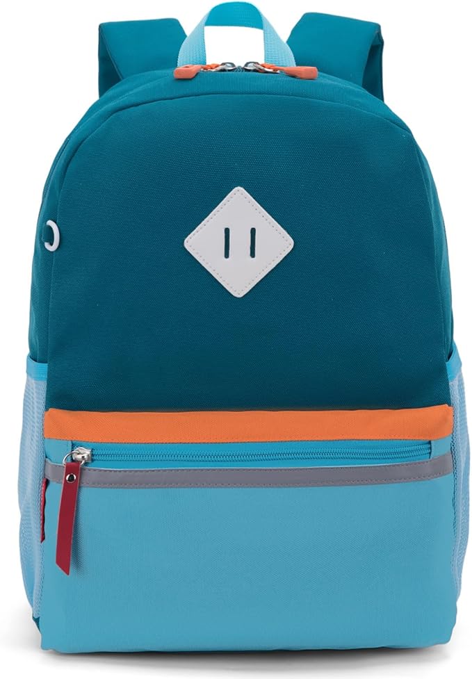 HawLander Little Kids Backpack for Boys Toddler School Bag Fits 3 to 6 years old, 15 inch, Blue