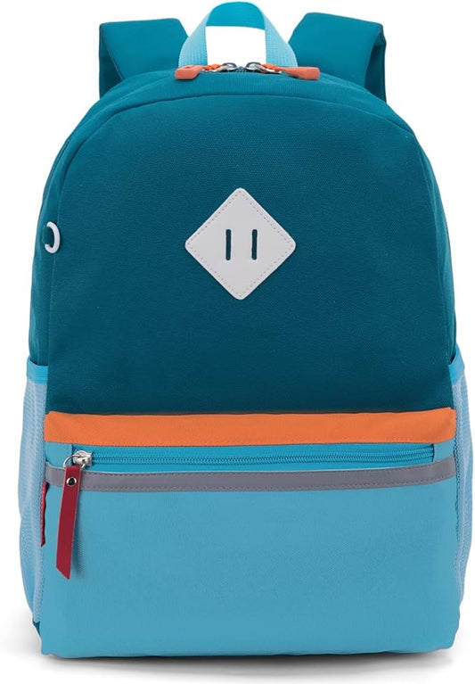 HawLander Little Kids Backpack for Boys Toddler School Bag Fits 3 to 6 years old, 15 inch, Blue