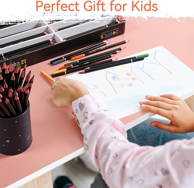 S & E TEACHER'S EDITION Colored Pencils 144Pcs, Pre-sharpened Super Soft Core Lead Coloring, Kid's Colored pencils,In Drawing Pencils, Woodcase Lead Pencils, Kids Bulk Back to School Supplies