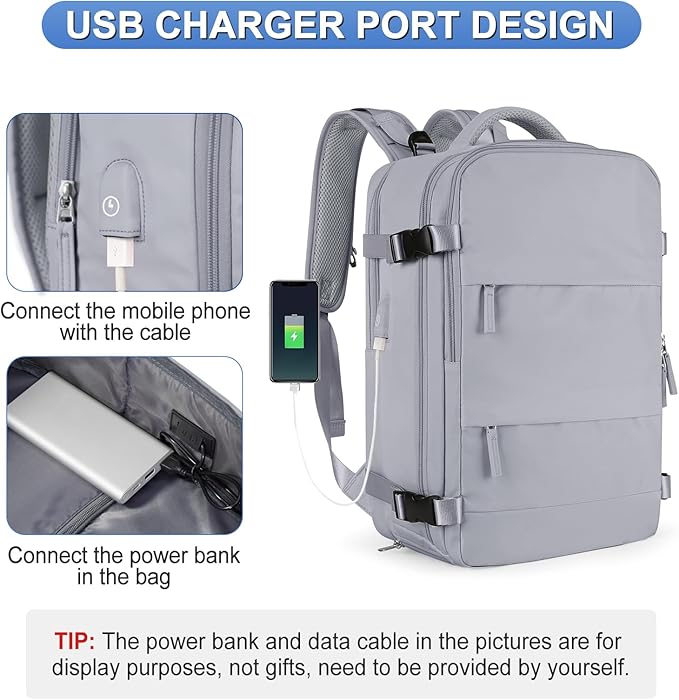 Personal Item Travel Backpack For Women Men Airline Approved Carry On Backpack Flight Approved Waterproof Sports Luggage Backpack Casual Daypack Small Hiking Backpack