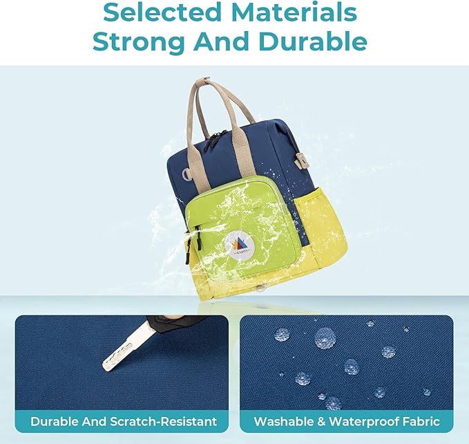 CLUCI Toddler Backpack For Boys, Toddler School Backpack For School & Travel, Small Kids Child Backpacks, Preschool Kindergarten Elementary Diaper bag Daycare Backpack For Kids 2-4（No Velcro）