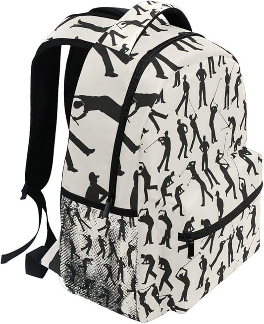 Baseball Player Backpack for School Student Laptop Travel School Bag for Boys Girls Daypack