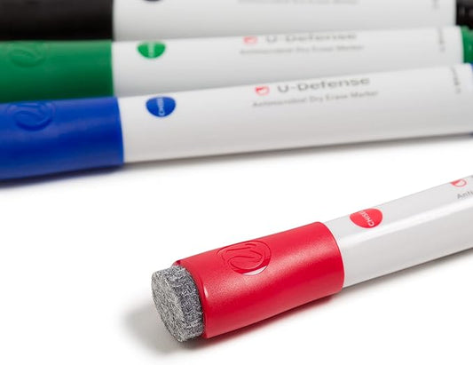 U Brands Liquid Chalk Markers For Blackboard, Chalk Board, and Dry Erase Boards, with Eraser, Assorted Bright Colors, Set of 24