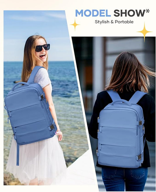 Large Travel Backpack For Women Men Airline Approved Carry On Backpack Flight Approved Waterproof Sports Luggage Backpack Casual Daypack Small Hiking Backpacks