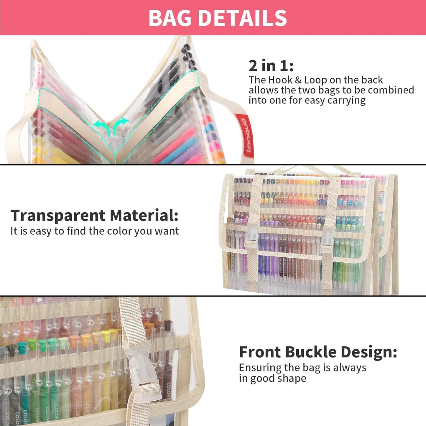 Gel Pens For Coloring, 168 Pack Colored Pens for Black Paper & White Paper, 0.6MM Fine Point Pens for Coloring, Writing, Drawing, Journaling, Note Taking, School, Office, Home