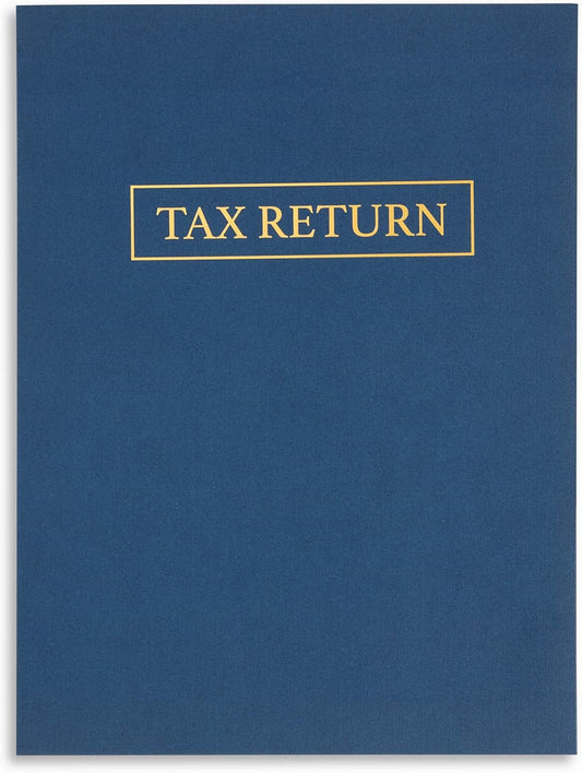 Blue Summit Supplies Tax Return Folders, Letter Size, Dark Blue, 25 Pack