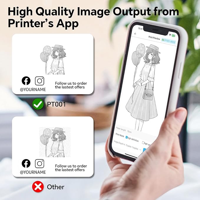 Label Maker Machine with Tape – Bluetooth Thermal Label Printer, Mini Sticker Maker for Home, Office, School & Small Business, Includes 2 Rolls of Label Paper