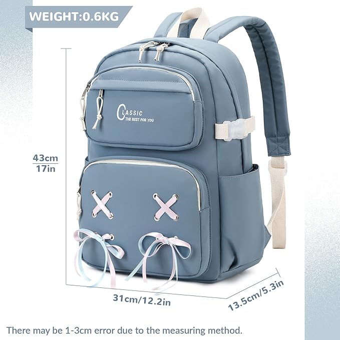 Casual School Bookbag Travel Backpack for Teen Girls