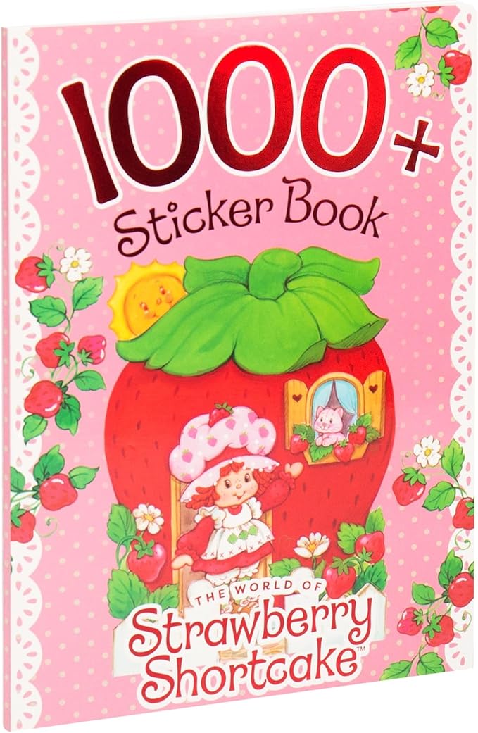 Horizon Group USA Strawberry Shortcake 1,000+ Sticker Book, Cute Stickers for Kids, Scrapbooking, Planning, Journaling, Water Bottles, Letter Stickers, and Gifts for 7-Year-Old Girls.