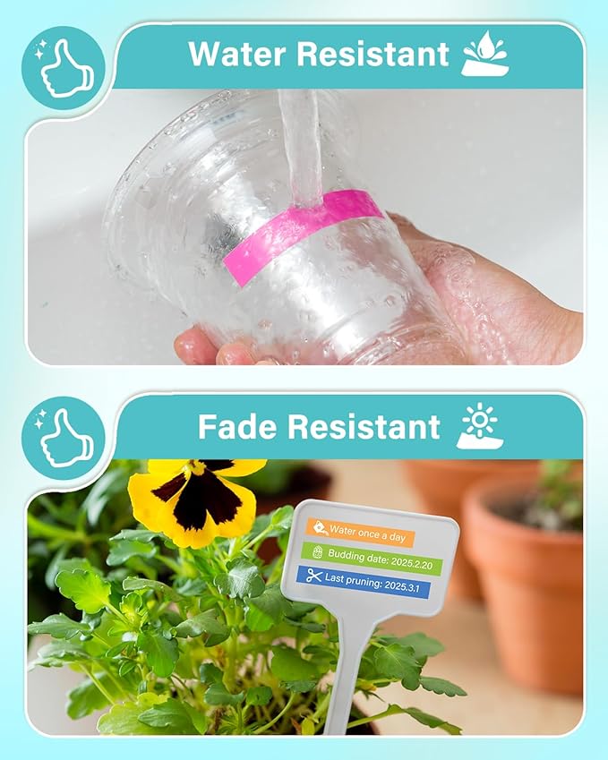 Colorty Replacement for Brother P-Touch Label Maker Tape TZe 12mm 0.47 Ribbon Laminated TZ Colored Refills Compatible with Brother P Touch PT-D210 D220 H110 1000 1280 D400 Cube, 1/2" x 26.2', 6 Pack