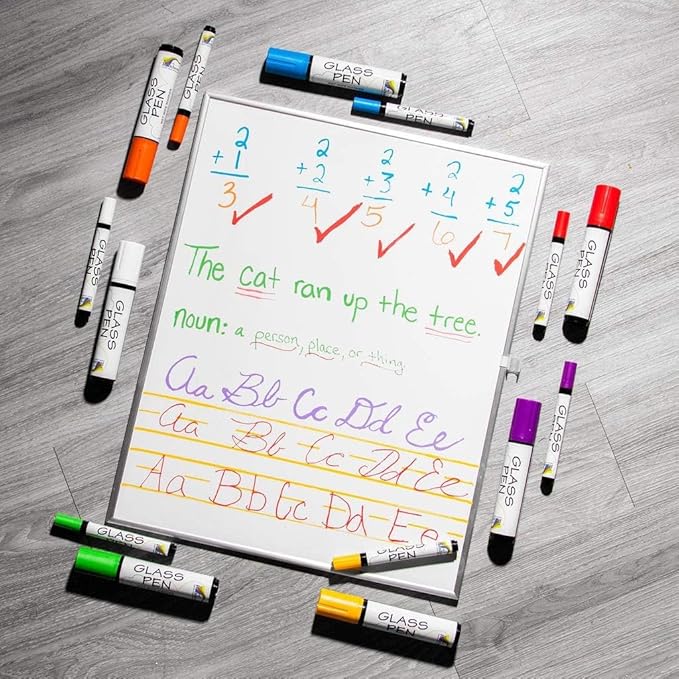 Glass Pen Window Marker: Liquid Chalk Pens for Glass, Whiteboard Markers with Washable Paint - Graduation, Car Windows, Mirror Pen, Storefront, Wedding, Parade, Party & Holiday (5 Pens - Fine Tip)