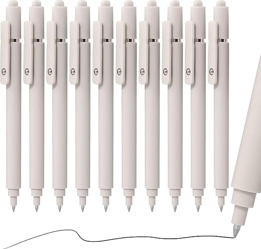 RIANCY Gel Pens, 0.5mm Black Ink Quick Dry Ball Point Pens, Fine Point Smooth Writing Pens, Cute Aesthetic Gifts Set for Men Women Journaling, Office School Stationery Supplies