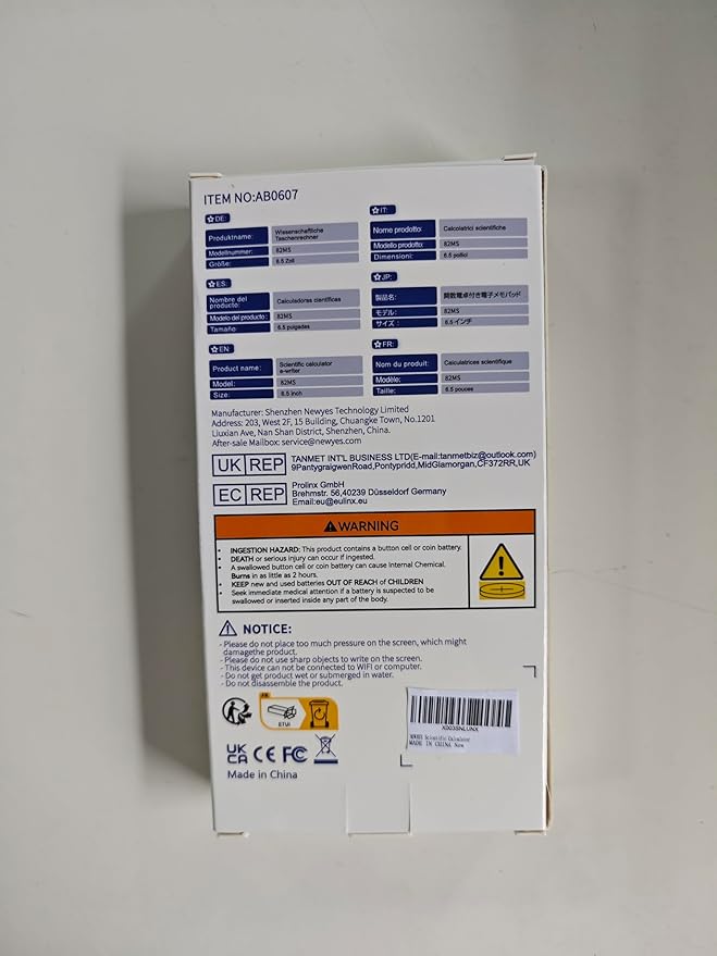 Scientific Calculator for Students with Notepad, ROATEE Middle and High School Supplies for Students, 82 MS Foldable 2-Line Display Science Calculator with Writing Tablet, Solar and Battery Powered