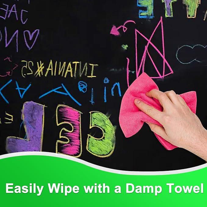 Liquid Chalk Markers for Acrylic Calendar Planning Board, Dry Erase Board Whiteboard, Glass, Mirror, 1mm Fine Points, Easy Wet Erase (10 Color)