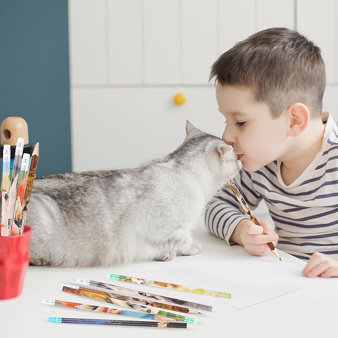 Kolewo4ever 200 Pieces Animal Pencils Galaxy Sky Pencils Alpaca Tiger Flamingo Natural Animal Pencils for Teachers Classrooms Reward Party Supplie School,Learning Activities (200)