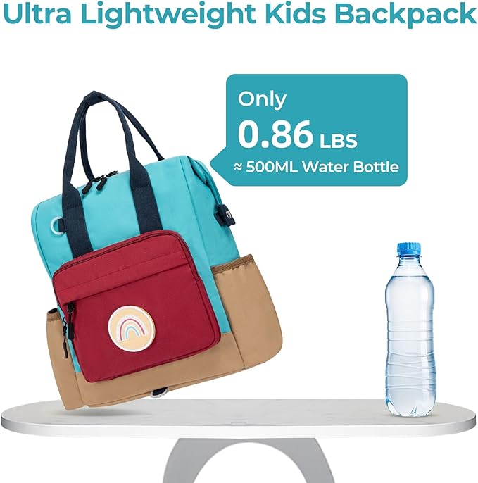 CLUCI Toddler Backpack Kids Backpacks For Boys Preschool Kindergarten Elementary Daycare Backpack For School & Travel Bookbag with 4 Detachable Cute Patches