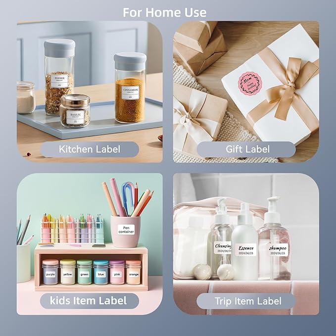 NIIMBOT B1 Label Maker with Tapes,2 Inch Portable Thermal Label Printer for Home Office School Small Business, Address, Clothing, Crafts, Retail,Support Smartphones & PC,Sky Blue