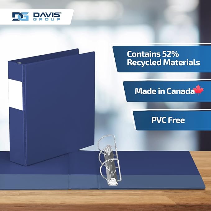 Premium Economy 6-Pack 3-Ring Binders for School or Office, D-Ring Binders, 2 Inch, Royal Blue