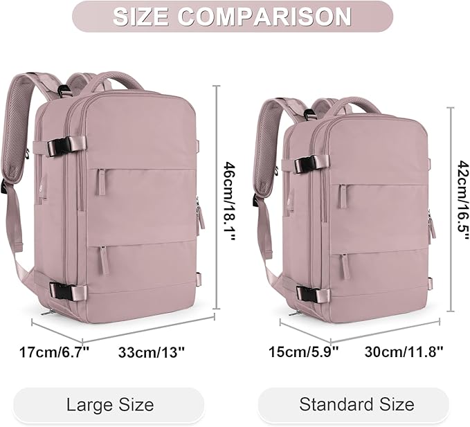 Large Travel Backpack For Women Men Airline Approved Carry On Backpack Flight Approved Waterproof Sports Backpack Casual Daypack Hiking Backpack