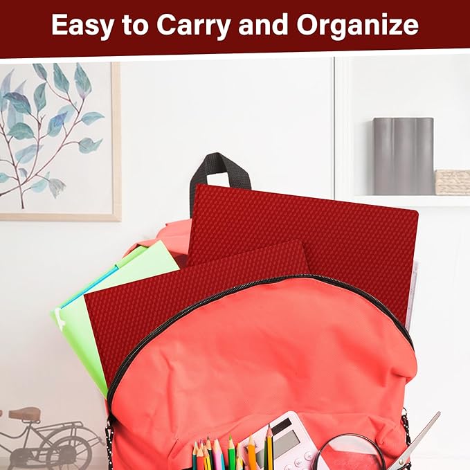 12-Pack Plastic Folders with Pockets and Prongs,2-Pocket Folders with 3 Fasteners, Poly Folders Holds 8-1/2" x 11" Paper for School/Office/Home, Assorted