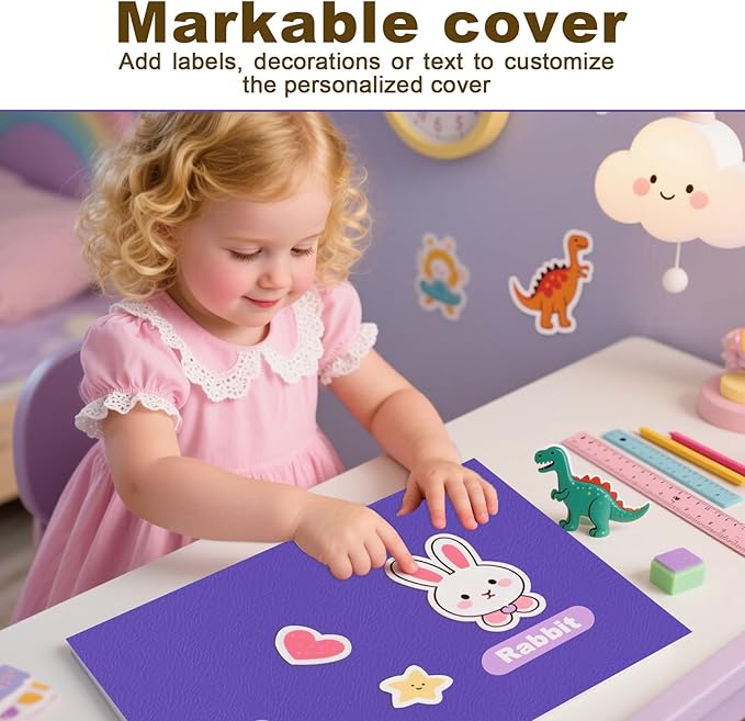 Folders with Pockets, LAYZZ 30 Pack Paper Pocket Folders, 2 Pocket Folders Fits Letter Size Paper, for School Office and Home (Purple)