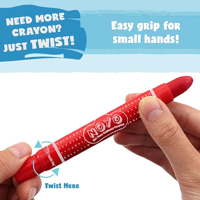 DOODLE HOG Washable Crayons 36 Colors, Kids and Toddler Crayons, Watercolor, Non Toxic, 3 in 1, for Kids Ages 4-8