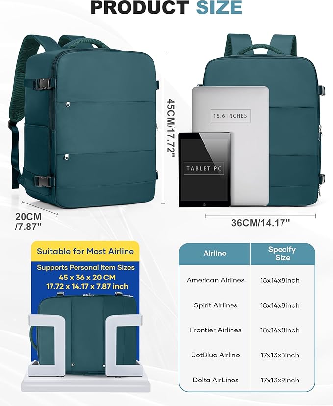 coofay Large Vacuum Backpack Travel with Pump Vacpack Travel Backpack with Vacuum System Compression Backpacks for Travel Easy Vac Pack Carry on Luggage