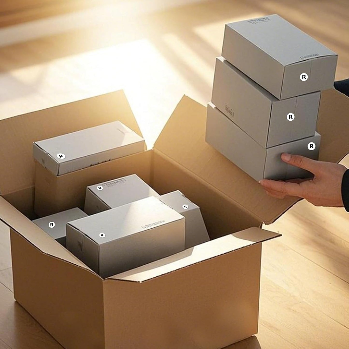 Letter R Round Stickers 0.5 Inch Vinyl Circle Capital Alphabet Labels Self-Adhesive Removable Waterproof Dots Tags for Home Office Inventory 1000 PCS