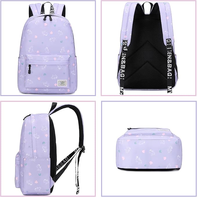 Lohol Galaxy Backpack for School Travel, Lightweight BookBag for Girls Kids
