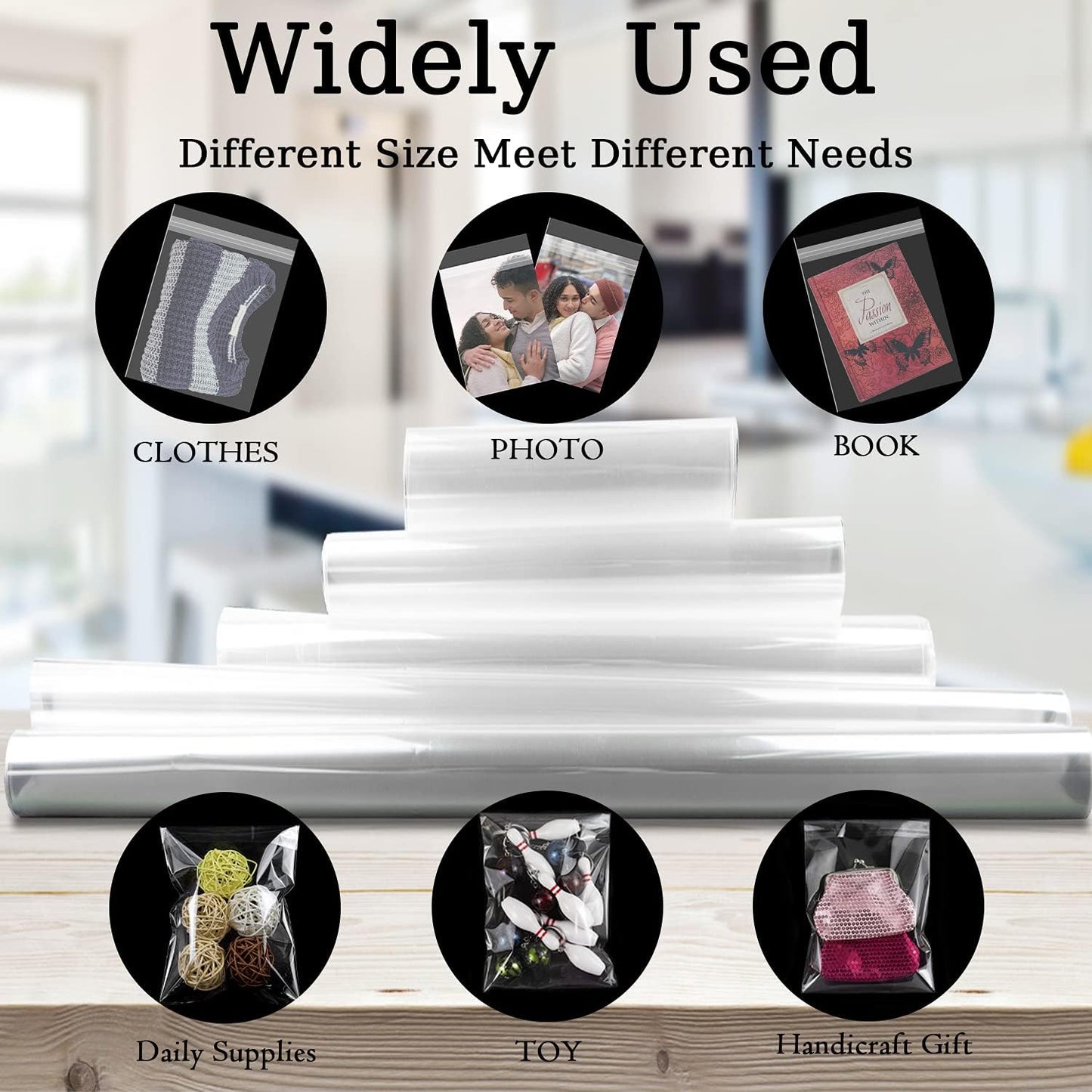 AUEAR, 16x20 (100 Pack) Clear Plastic Sleeves - Acid Free 1.6mil Crystal Resealable Bags -Fit for 16x20 Art Prints, Photos, Clothing