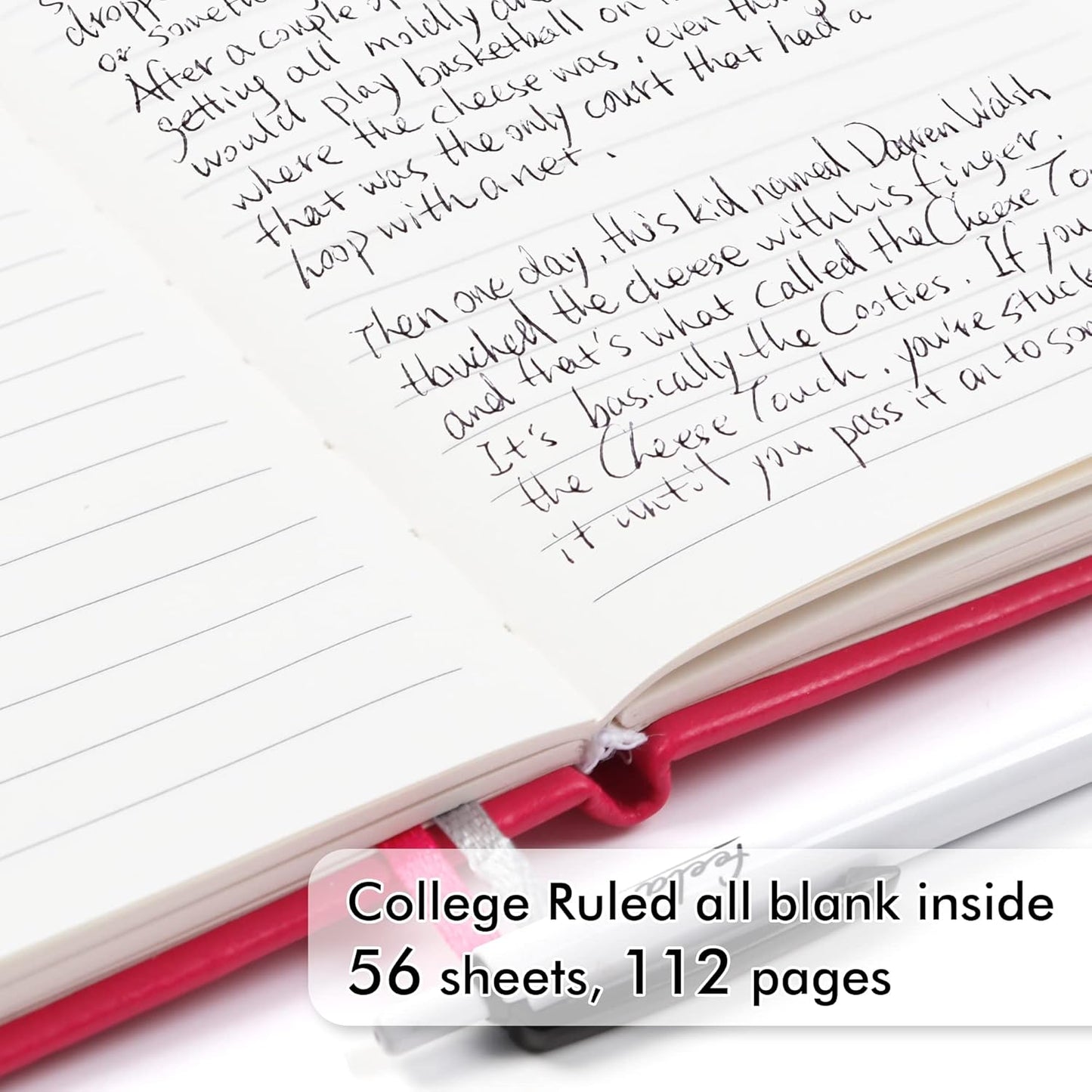 feela 3 Pack Pocket Small Notebook Journals, Mini Cute Memo Notepad Hardcover College Ruled Lined Journals with Pen Holder for Women Girls Office School, with 3 Black Pens, 3.5”x 5.5”, A6, Berry